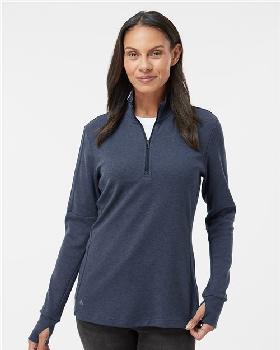 Adidas - Women's 3-Stripes Quarter-Zip Sweater - A555.  LCB-ADIDAS-3STRIPE-WZIPS