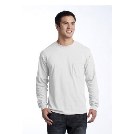 Gildan - Ultra Cotton &#174;  100% Cotton Long Sleeve T-Shirt with Pocket.  2410