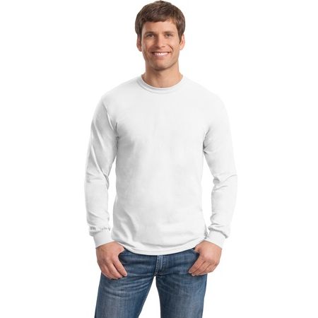   Gildan - Heavy Cotton 100% Cotton Long Sleeve T-Shirt.  5400