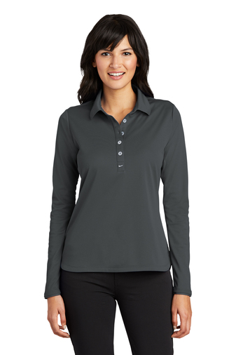 Nike Ladies Long Sleeve Dri-FIT Stretch Tech Polo. 545322