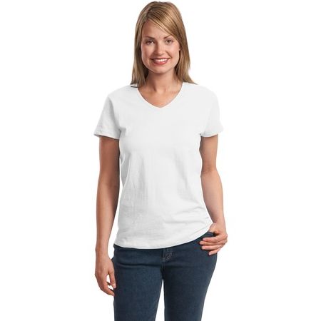 Hanes &#174;  Ladies ComfortSoft &#174;  V-Neck T-Shirt. 5780