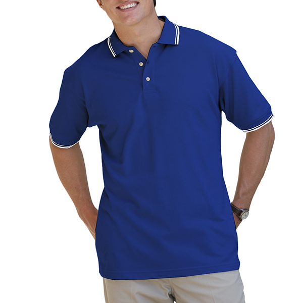 Men&apos;s Tipped Collar &amp; Cuff Pique Polo