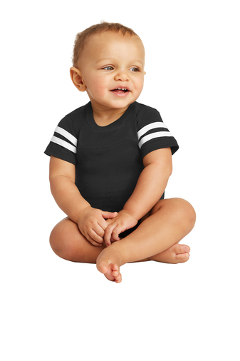 Rabbit Skins &#153;  Infant Football Fine Jersey Bodysuit. RS4437