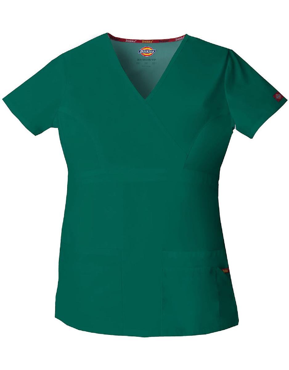 Women's EDS Mock Wrap Scrub Top. 85820