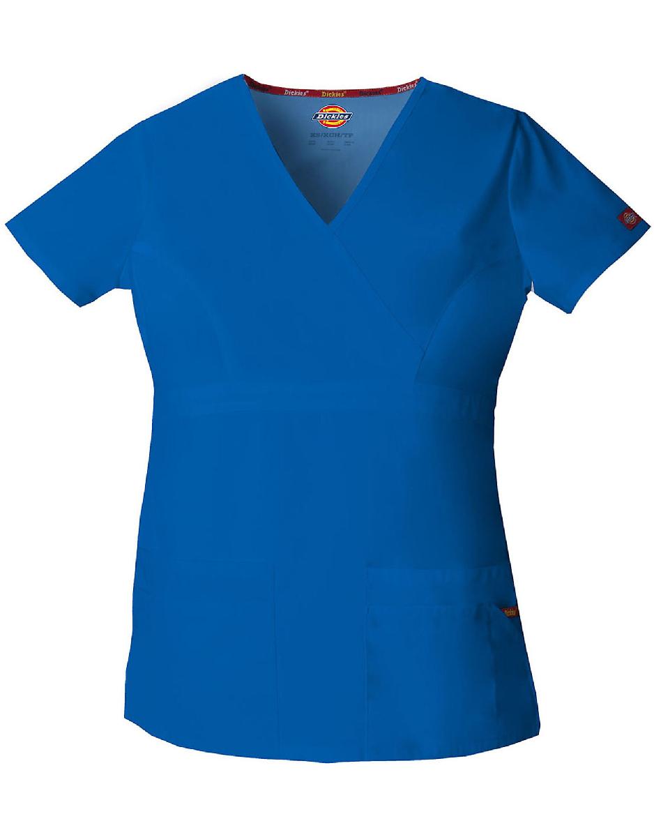 Women's EDS Mock Wrap Scrub Top. 85820