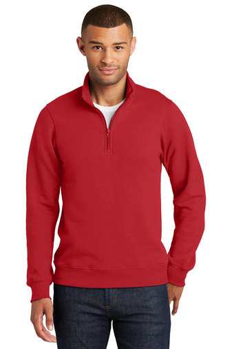 Port & Company Fan Favorite Fleece 1/4-Zip Pullover Sweatshirt. PC850Q