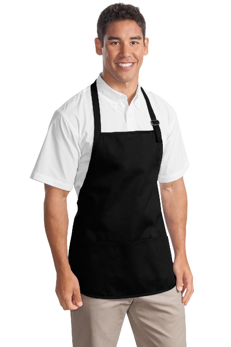 Port Authority® Medium-Length Apron with Pouch Pockets. A510