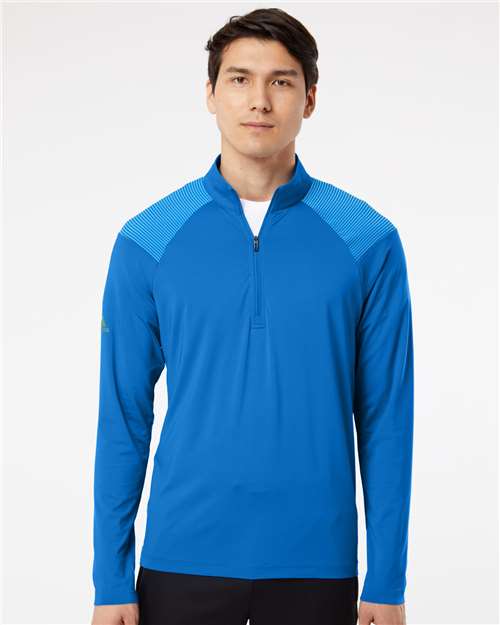 Adidas - Shoulder Stripe Quarter-Zip Pullover. A520