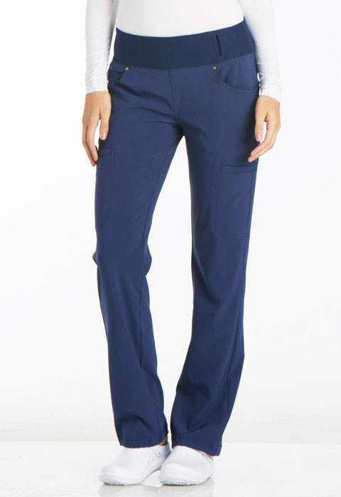 Mid Rise Straight Leg Pull-on Pant