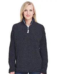 J America Ladies' Epic Sherpa 1/4 Zip. JA8451