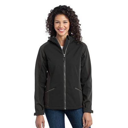 Port Authority &#174;  Ladies Gradient Hooded Soft Shell Jacket. L312