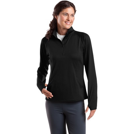 Sport-Tek - Ladies Sport-Wick Stretch 1/2-Zip Pullover. LST850