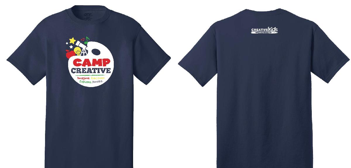 YOUTH-2020 SUMMER CAMP TSHIRT (Creative Kids)