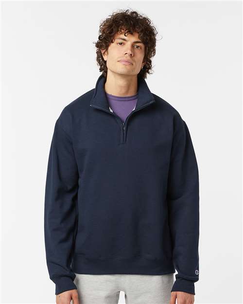 Champion - Powerblend® Quarter-Zip Sweatshirt.  ODGDW-S450-NFP 