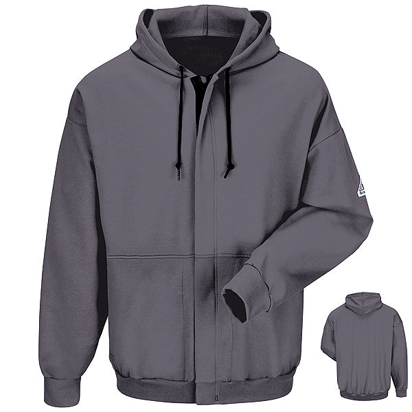 Zip-Front Hooded Sweatshirt - Cotton/Spandex Blend - CAT 2 - SEH4