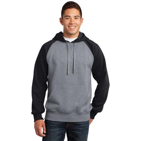 Sport-Tek &#174;  Raglan Colorblock Pullover Hooded Sweatshirt. ST267