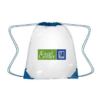 CLEAR DRAWSTRING BACKPACK. 3602
