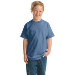 Hanes &#174;   -  Youth Beefy-T &#174;  Born to Be Worn 100% Cotton T-Shirt.  5380