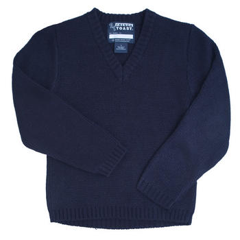 Sweater V Neck Pullover Jersey Knit 100% Acrylic. 6500
