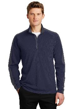 Sport-Tek Sport-Wick Textured Colorblock 1/4-Zip Pullover - ST861