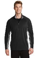 Sport-Tek &#174;  Sport-Wick &#174;  Stretch Contrast 1/2-Zip Pullover. ST854