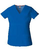 Women's EDS Mock Wrap Scrub Top. 85820