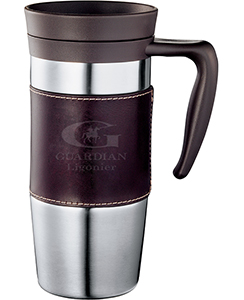 Cutter &amp; Buck (R) American Classic Leather Mug 14 oz