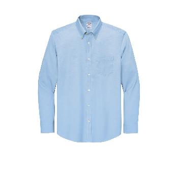 Brooks Brothers® Wrinkle-Free Stretch Pinpoint Shirt.  ODGDW-BB18000-MET