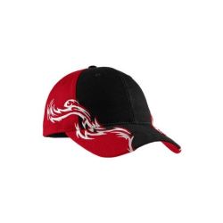 Port Authority - Colorblock Racing Cap with Flames.  C859