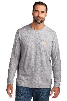 Carhartt Force Long Sleeve Pocket T-Shirt. CT104617