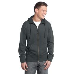 District - Young Mens Vintage French Terry Full-Zip Hoodie. DT133