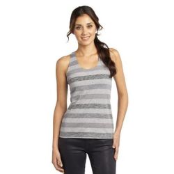 District &#174;  - Juniors Reverse Striped Scrunched Back Tank. DT229