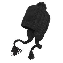 District &#174;  - Cabled Beanie with Pom DT617