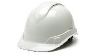 RIDGELINE VENTED CONVENTIONAL HARD HAT, 4 PT, WHITE-WITH LOGO