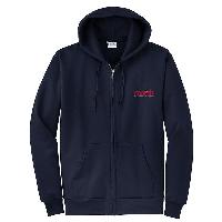 Port & Company - Classic Full-Zip Hooded Sweatshirt. PC78ZH (MRSH  T (587-c1) - left chest)