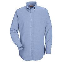 Executive Button-Down Solid Shirt - Long Sleeve. SR70.