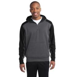 Sport-Tek &#174;  Colorblock Tech Fleece 1/4-Zip Hooded Sweatshirt. ST249