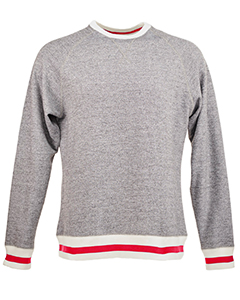 J America Adult Peppered Fleece Sweatshirt. 8702